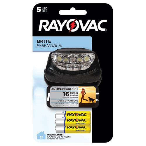Brite Essentials Headlight, LED, 14 Lumens, 16 Hrs. Run Time, AAA Batteries Groupe Generik