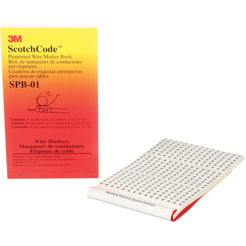 ScotchCode Pre-Printed Wire Marker Book Groupe Generik