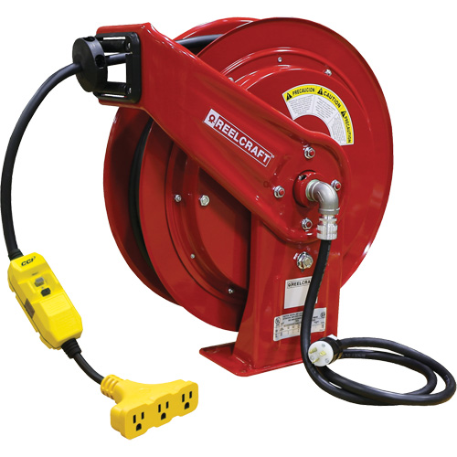 70000 Power Cord Reel, 100', SEOOW, 12 Gauge, 15 A Groupe Generik