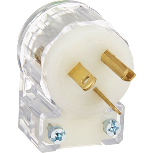 Angled Hospital Grade Extension Plug, Nylon, 20 Amps, 250 V Groupe Generik
