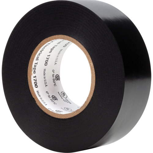 Ruban isolant en vinyle 1700 Temflex, 25,4 mm (1") x 20,1 m (66'), Noir, 7 mils Groupe Generik