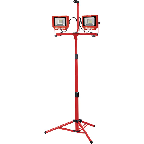 Twin Work Light with Tripod, LED, 40 W, 6000 Lumens, Aluminum Housing Groupe Generik