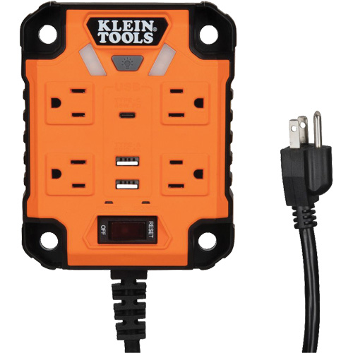 Powerbox 1 Magnetic Power Strip, 4 Outlet(s), 5', 120 V Groupe Generik