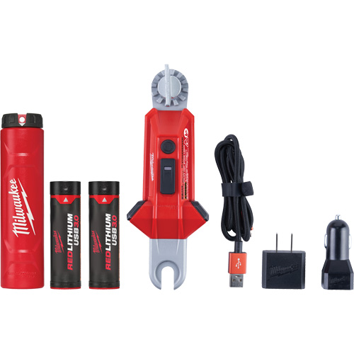 Lampe USB polyvalente REDLITHIUM pour perche isolante, DEL, Piles Rechargeable, Aluminium Groupe Generik