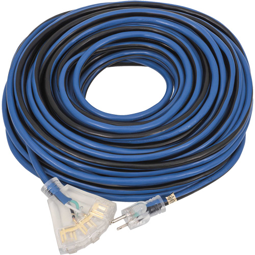JLEC-12100 Rallonge de qualit&eacute; professionnelle, Int&eacute;rieur/ext&eacute;rieur, SJTOW, AWG 12, 15 A, 100' Groupe Generik