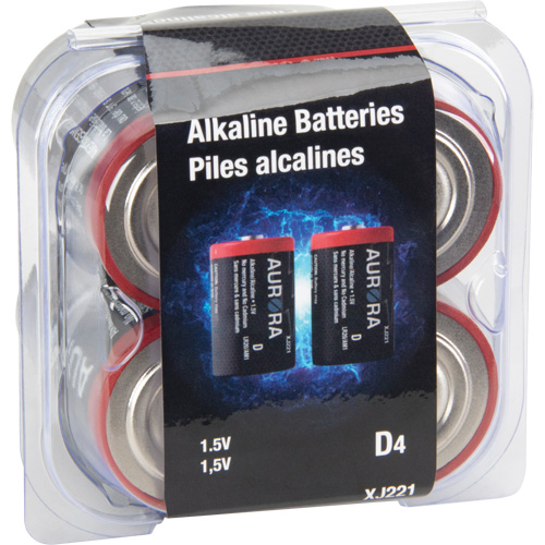 Piles alcalines industrielles, D, 1,5 V Groupe Generik