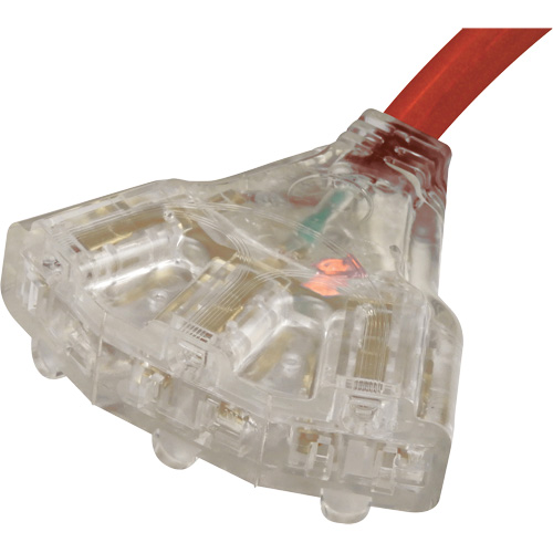 Rallonge pour g&eacute;n&eacute;ratrice avec triple fiche, STW, AWG 10, 3 prise(s), 25' Groupe Generik
