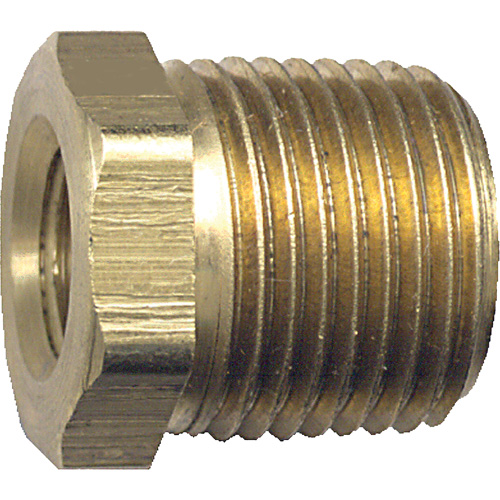 Pipe Bushing, 3/8" x 1/4", NPT x FPT, Brass Groupe Generik