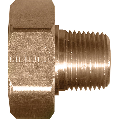 Swivel Connector, 1/2" Dia, Brass Groupe Generik