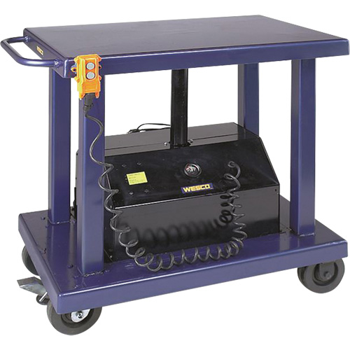 Table &eacute;l&eacute;vatrice hydraulique, Acier, 24" la x 36" lo, Capacit&eacute; 2000 lb Groupe Generik