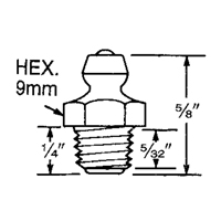 Fitting, 8 mm Thread Groupe Generik