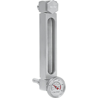 Indicateur de niveau &agrave; liquide en Aluminium, Filet&eacute;, 5" lo, 205°F (96,11° C) Groupe Generik