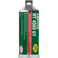 Adh&eacute;sif hybride pour r&eacute;parations structurales HY 4080 GY, Deux composants, Cartouche double, 50 g, Gris Groupe Generik