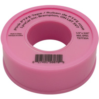 Ruban de Teflon, 520" lo x 1/2" la, Rose Groupe Generik