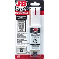 MinuteWeld Adhesive, 25 ml, Syringe, Two-Part, Clear Groupe Generik