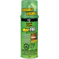 Touch 'n Foam&reg; Max Fill Triple Expanding Sealant, 340 g, Aerosol Can, Cream Groupe Generik