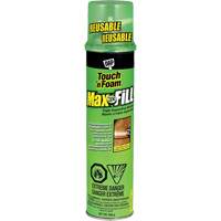 Touch 'n Foam&reg; Max Fill Triple Expanding Sealant, 566 g, Aerosol Can, Cream Groupe Generik