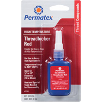 High Temperature Threadlocker, Red, High, 10 ml, Bottle Groupe Generik