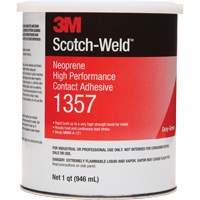 Neoprene High-Performance Contact Adhesive, Can, 32 fl. oz., Grey Groupe Generik