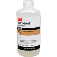 Scotch-Weld Instant Adhesive CA100, Off-White, Bottle, 1 lbs. Groupe Generik