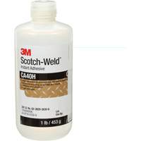 Scotch-Weld Instant Adhesive, Clear, Bottle, 1 lbs. Groupe Generik