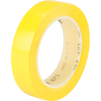 471 Vinyl Tape, 25.4 mm (1") W x 32.9 m (108') L, 5.3 mils, Yellow Groupe Generik