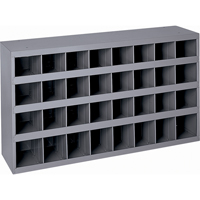 Armoires pour bacs de rangement en acier, 33-3/4" la x 12" p x 19-1/4" h, Gris Groupe Generik
