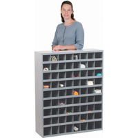 Armoires pour bacs de rangement en acier, 33-3/4" la x 12" p x 42" h, Gris Groupe Generik
