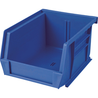 Bac en plastique, 8-1/4" la, 9" h x 18" p, Bleu Groupe Generik