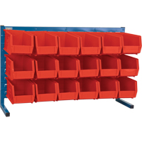 Rayonnage &agrave; persienne avec bacs, 18 bacs, 36" la x 8-1/4" p x 22" h Groupe Generik