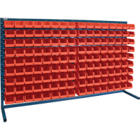 Rayonnage &agrave; persienne avec bacs, 144 bacs, 72" la x 15" p x 40" h Groupe Generik