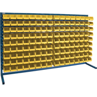 Rayonnage &agrave; persienne avec bacs, 144 bacs, 72" la x 15" p x 40" h Groupe Generik