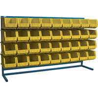 Rayonnage &agrave; persienne avec bacs, 36 bacs, 72" la x 15" p x 40" h Groupe Generik