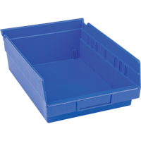 Bacs pour tablette en plastique, 8-3/8" la x 4" H x 11-5/8" p, Bleu, Capacit&eacute; 15 lb Groupe Generik