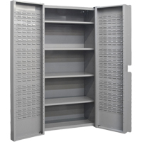 Deep Door Combination Cabinets, 38" W x 24" D x 72" H, Grey Groupe Generik