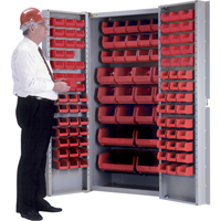 Deep-Door Combination Cabinet, 38" W x 24" D x 72" H, 36 Shelves Groupe Generik