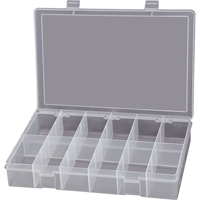 Boîtes &agrave; compartiments compactes en polypropyl&egrave;ne, 13-1/8" la x 9" p x 2-5/16" h, 12 compartiments Groupe Generik