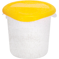 Round Storage Containers, 7-4/5" H x 8-1/2" D, 3.79 L Capacity, Clear Groupe Generik