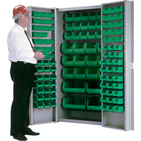 Deep-Door Combination Cabinet, 38" W x 24" D x 72" H, 36 Shelves Groupe Generik