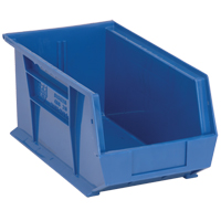 Ultra Stack & Hang Bin, 8-1/4" W x 7" H x 14-3/4" D, Blue Groupe Generik