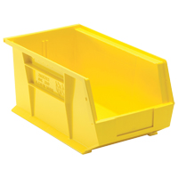 Ultra Stack & Hang Bin, 8-1/4" W x 7" H x 14-3/4" D, Yellow Groupe Generik