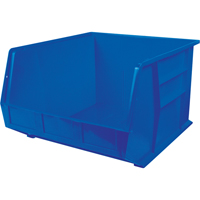 Bacs ultra empilable & suspendable, 16-1/2" la, 11" h x 18" p, Bleu Groupe Generik