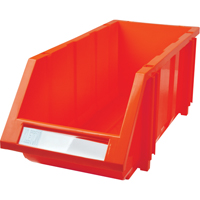 Bac empilable & &agrave; suspendre, 7-7/8" la, 7" h x 17-11/16" p, Rouge Groupe Generik