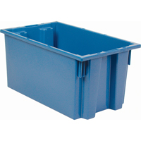 Contenants Stack & Nest, 9" x 18" x 11", Bleu Groupe Generik