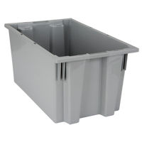 Contenants Stack & Nest, 9" x 18" x 11", Gris Groupe Generik