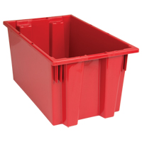 Contenants Stack & Nest, 9" x 18" x 11", Rouge Groupe Generik
