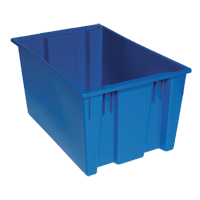 Contenants Stack & Nest, 15" x 29,5" x 19,5", Bleu Groupe Generik