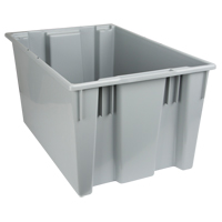 Contenants Stack & Nest, 15" x 29,5" x 19,5", Gris Groupe Generik