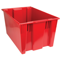 Contenants Stack & Nest, 15" x 29,5" x 19,5", Rouge Groupe Generik