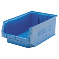 Contenants g&eacute;ants empilables, 12,375" la x 19,75" p x 7,875" h, Bleu Groupe Generik